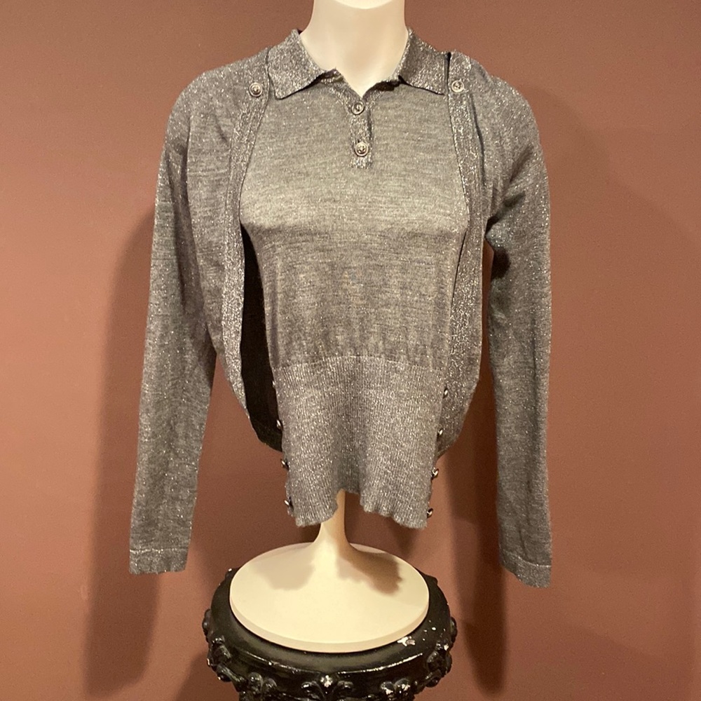 Chanel Cashmere Short Sleeve Sweater Set